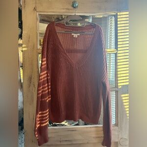 PINK Victoria's Secret | V-Neck Sweater - Rust